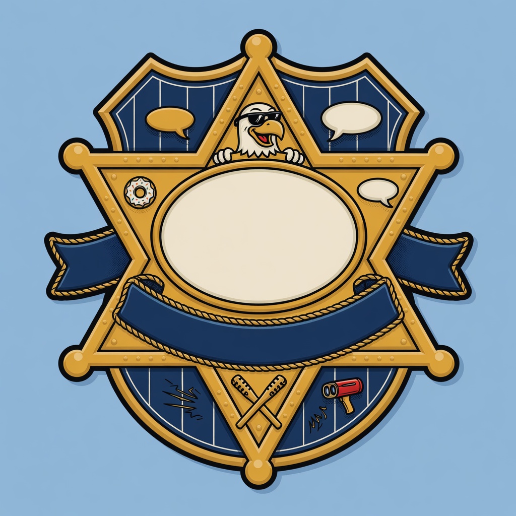 Highway patrol comedy badge art